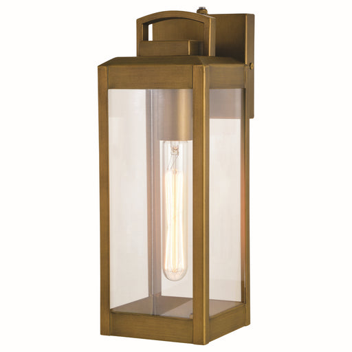 Vaxcel - T0628 - One Light Outdoor Wal Mount - Kinzie - Vintage Brass