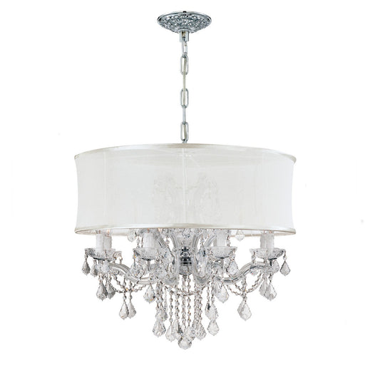 Crystorama - 4489-CH-SMW-CL-S - 12 Light Chandelier - Brentwood - Polished Chrome