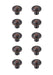 Elegant Lighting - KB2007-ORB-10PK - Knob Multipack (Set of 10) - Garlande - Oil-Rubbed Bronze