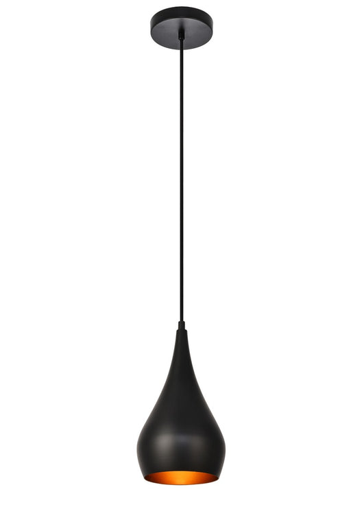 Elegant Lighting - LDPD2001 - One Light Pendant - Nora - Black