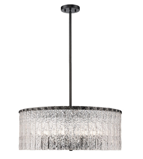 Glacier Ten Light Chandelier Matte Black