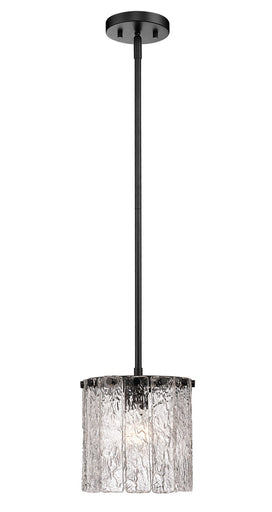 Glacier One Light Pendant Matte Black
