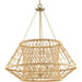 Progress Lighting - P400324-163 - Five Light Chandelier - Laila - Vintage Brass