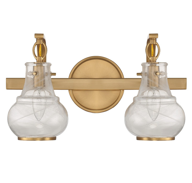 Savoy House - 8-4417-2-322 - Two Light Bathroom Vanity - Adams - Warm Brass