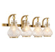 Savoy House - 8-4417-4-322 - Four Light Bathroom Vanity - Adams - Warm Brass