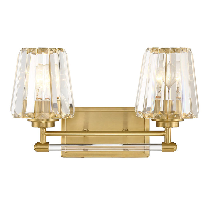Savoy House - 8-6001-2-322 - Two Light Bathroom Vanity - Garnet - Warm Brass