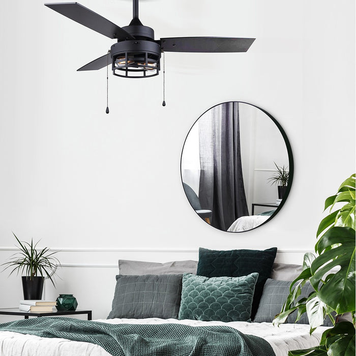 Canarm - CF42ATT3BK - 42 Inch Ceiling Fan - Attley - Matte Black