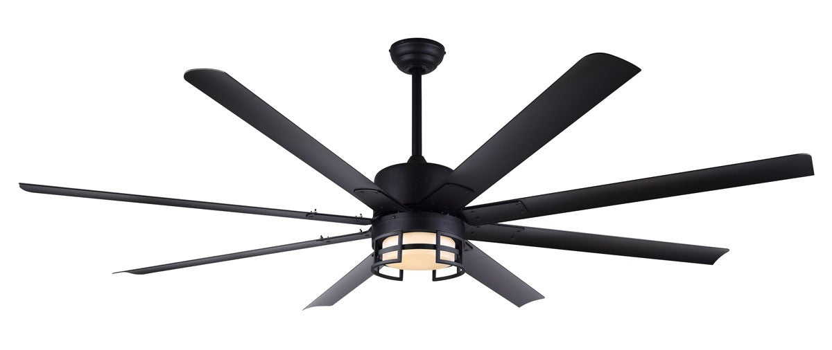Canarm - CP72EZR8BK - 72 Inch Ceiling Fan - Ezra - Matte Black