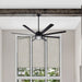 Canarm - CP72EZR8BK - 72 Inch Ceiling Fan - Ezra - Matte Black
