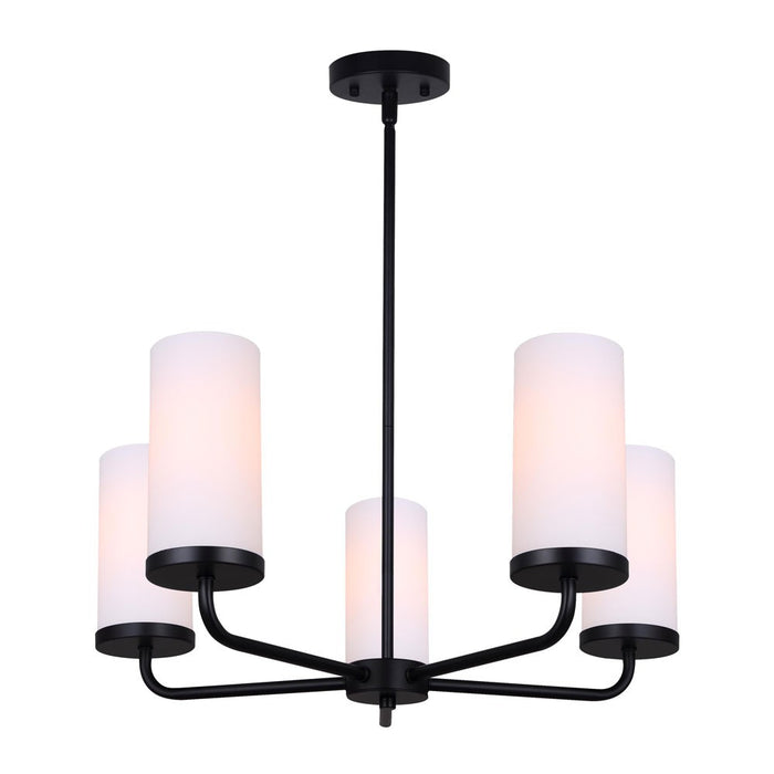 Canarm - ICH2029B05BK - Five Light Chandelier - Malloy - Matte Black