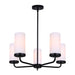 Canarm - ICH2029B05BK - Five Light Chandelier - Malloy - Matte Black