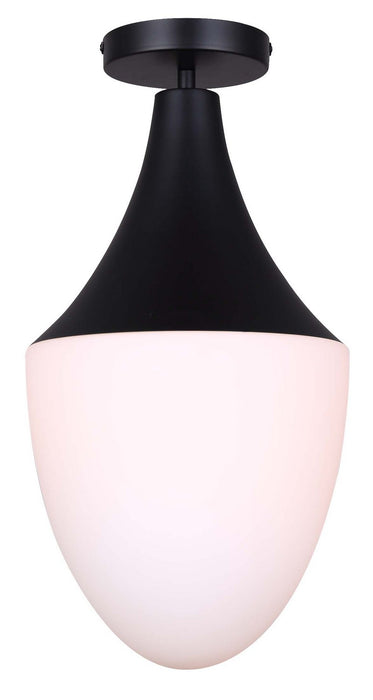 Canarm - IPL1121A01BK - One Light Pendant - Evlin - Matte Black