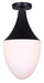 Canarm - IPL1121A01BK - One Light Pendant - Evlin - Matte Black