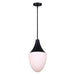 Canarm - IPL1121A01BK - One Light Pendant - Evlin - Matte Black