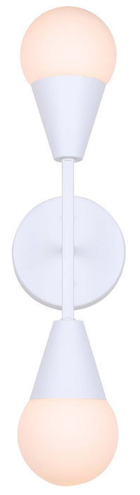 Canarm - IWF1125A02WH9 - Two Light Wall Sconce - Arlowe - Matte White