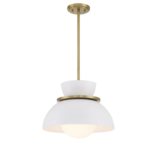 Meridian - M7026NB - One Light Pendant - Natural Brass