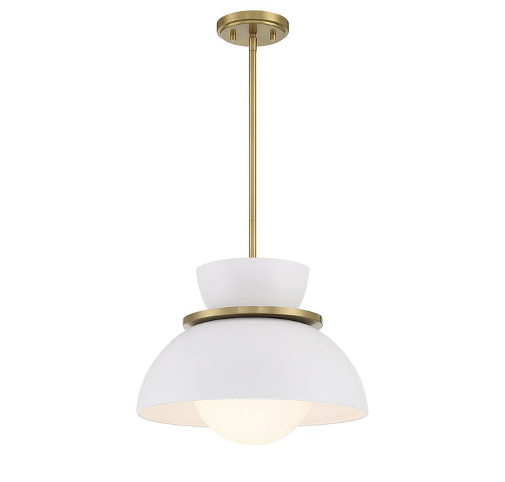 Meridian - M7026NB - One Light Pendant - Natural Brass