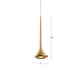 Kuzco Lighting - 402601BG-LED - LED Pendant - Bach - Brushed Gold