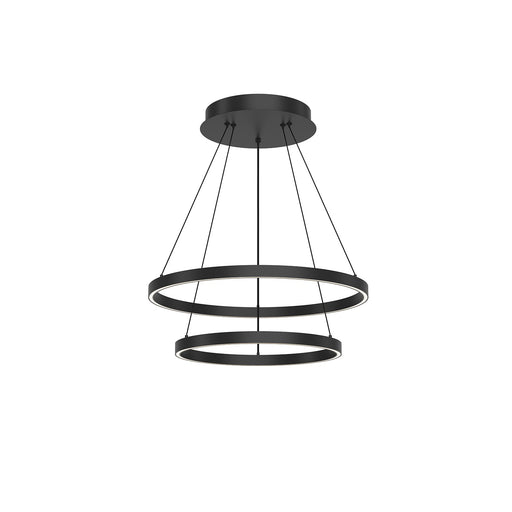Cerchio LED Chandelier Black