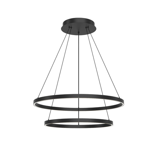 Cerchio LED Chandelier Black