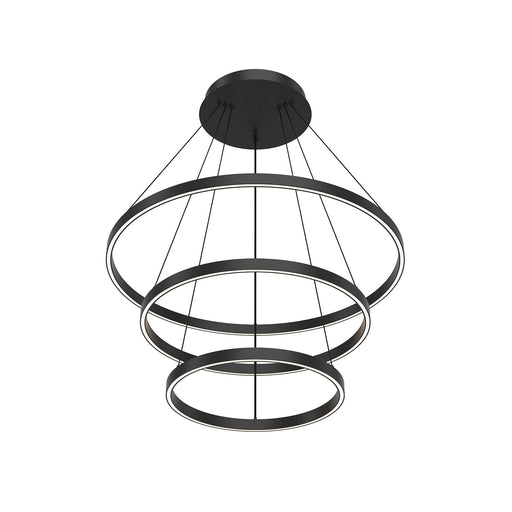 Cerchio LED Chandelier Black