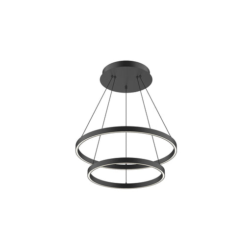 Cerchio LED Chandelier Black
