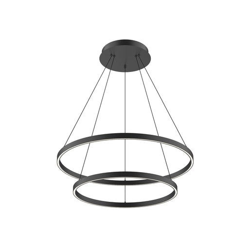 Cerchio LED Chandelier Black