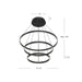 Kuzco Lighting - CH87932-BK - LED Chandelier - Cerchio - Black