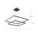 Kuzco Lighting - CH88232-BK - LED Chandelier - Piazza - Black