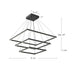 Kuzco Lighting - CH88332-BK - LED Chandelier - Piazza - Black