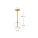 Kuzco Lighting - PD70610-CL/BG - LED Pendant - Enkel - Clear/Brushed Gold