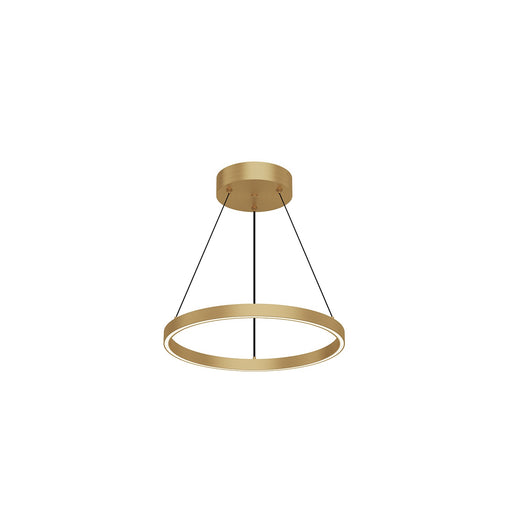 Cerchio LED Pendant Brushed Gold