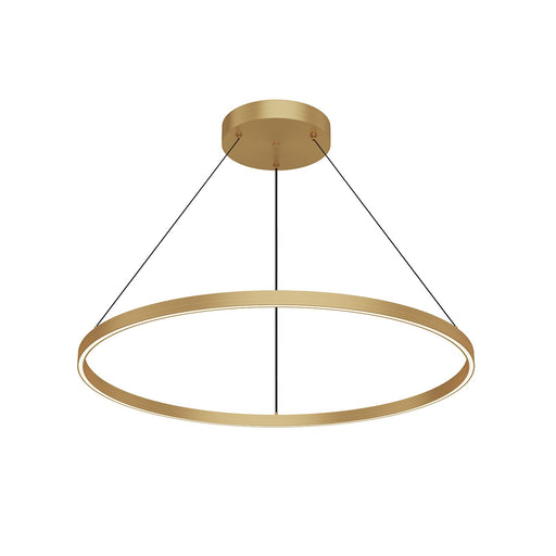 Cerchio LED Pendant Brushed Gold