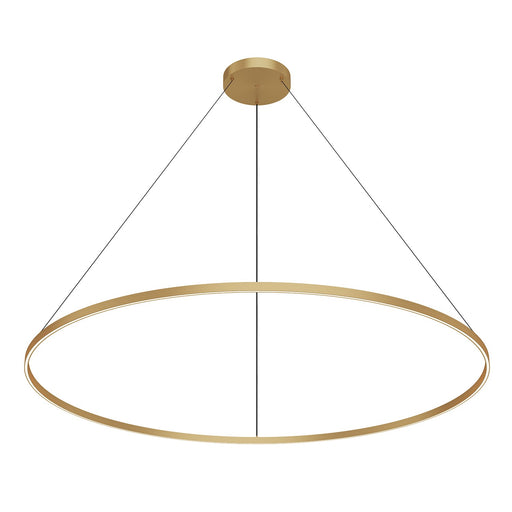 Cerchio LED Pendant Brushed Gold