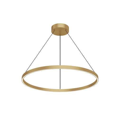 Cerchio LED Pendant Brushed Gold