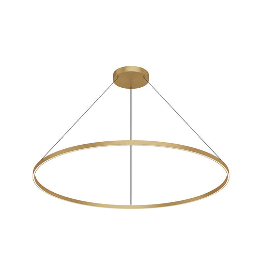 Cerchio LED Pendant Brushed Gold