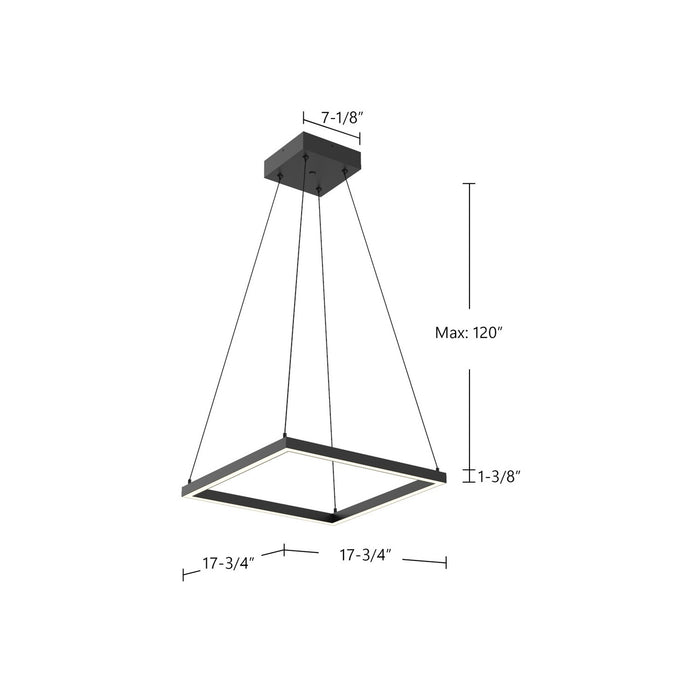 Kuzco Lighting - PD88118-BK - LED Pendant - Piazza - Black