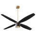 Quorum - 3-116-4015 - 60"Ceiling Fan - Samaran - Aged Brass