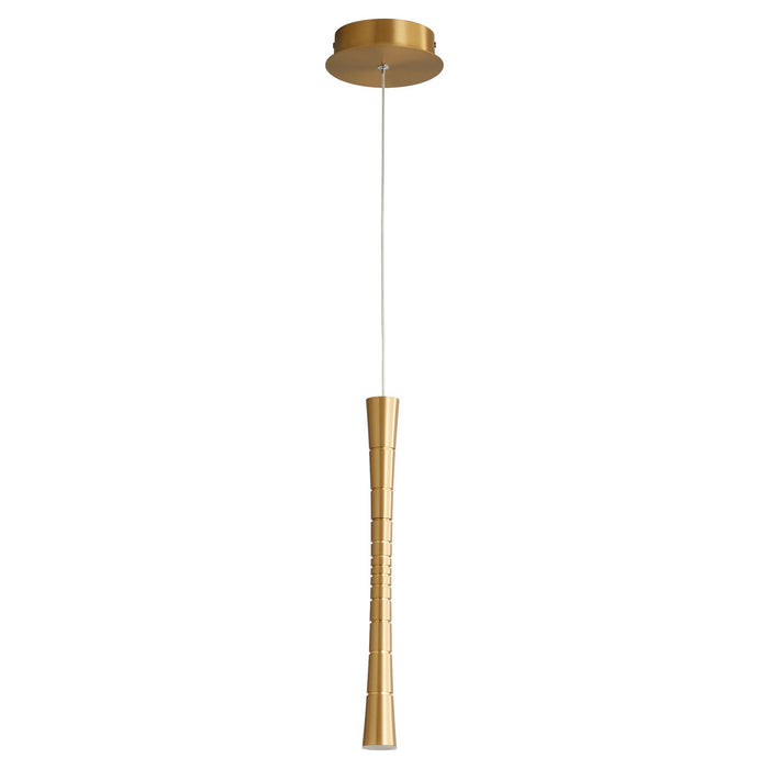 Quorum - 3-6004-40 - LED Pendant - Sabre - Aged Brass
