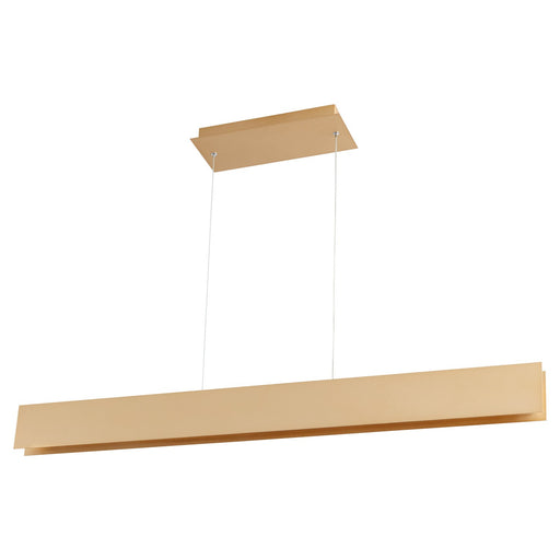 Brio LED Pendant Powdered Gold