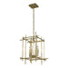 Hubbardton Forge - 101315-SKT-86 - Four Light Chandelier - Tura - Modern Brass
