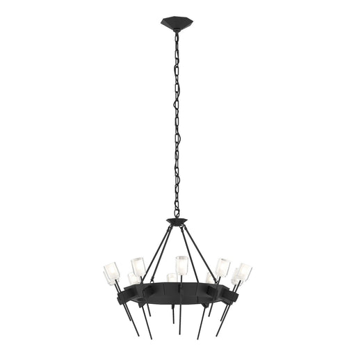 Echo Ten Light Chandelier Black