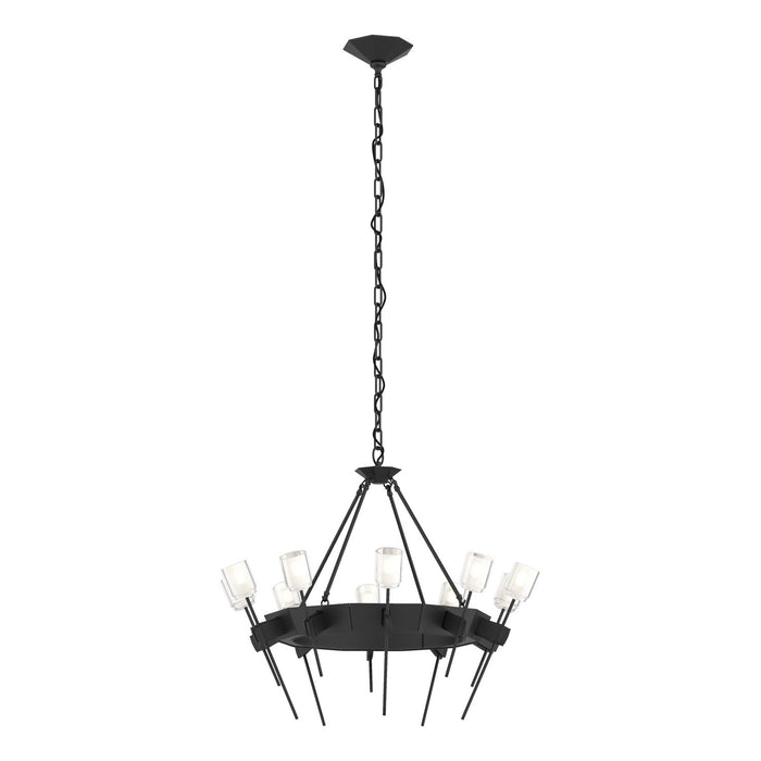 Hubbardton Forge - 101525-SKT-10-YC0369 - Ten Light Chandelier - Echo - Black