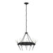 Hubbardton Forge - 101525-SKT-10-YC0369 - Ten Light Chandelier - Echo - Black