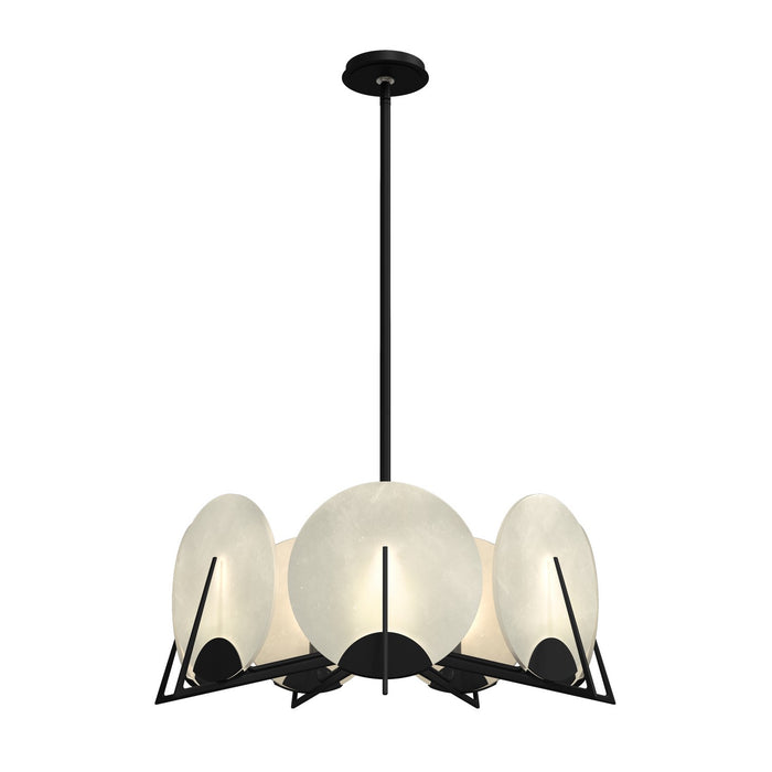 Hubbardton Forge - 131059-SKT-MULT-10-AR - Seven Light Pendant - Callisto - Black