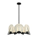 Hubbardton Forge - 131059-SKT-MULT-10-AR - Seven Light Pendant - Callisto - Black