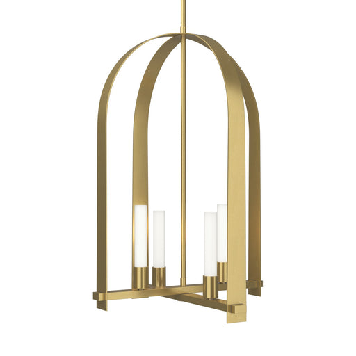 Triomphe Four Light Pendant Modern Brass
