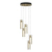 Hubbardton Forge - 131124-SKT-STND-86-ZM0065 - LED Pendant - Exos Glass - Modern Brass