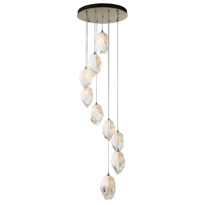 Hubbardton Forge - 131141-SKT-LONG-86-WP0755 - LED Pendant - Chrysalis - Modern Brass