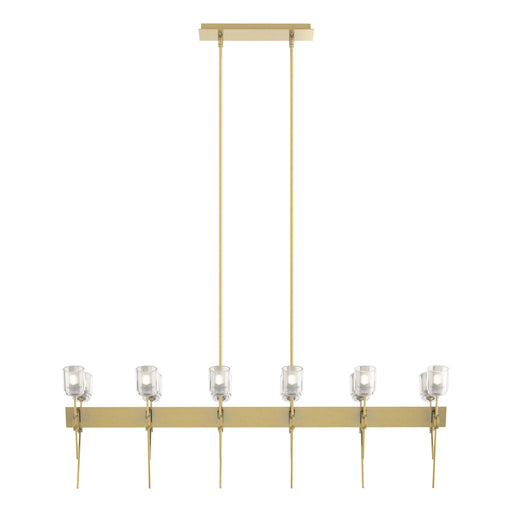 Echo LED Pendant Modern Brass